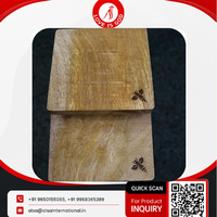 Ensemble de dessous-de-plat en bois de manguier naturel, logo personnalisé gravé, dessous-de-plat faits à la main, décoration de cuisine et de salle à manger