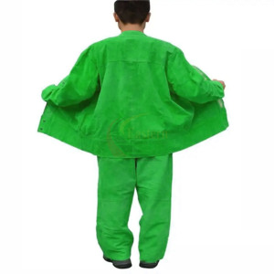 Chaqueta de Soldador de Cuero Vacuno de Primera Calidad, Ropa Protectora para Soldadura, Bomberos, Seguridad Industrial y Trabajo - Product Image 5