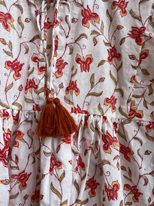 Haut d'été en coton imprimé à la main pour femme, collection 2026, prix usine - Product Image 3