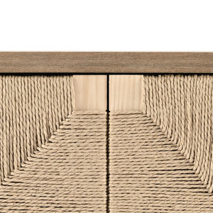 Buffet vietnamien DreamCraft de 31,5 pouces avec portes élégantes en rotin de papier - Product Image 3