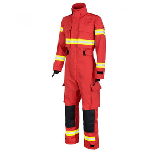 Camisa y Pantalones Resistentes al Fuego y a las Llamas, Ropa de Seguridad Reflectante para Bomberos, Uniformes de Trabajo Personalizados al por Mayor - Product Image 1