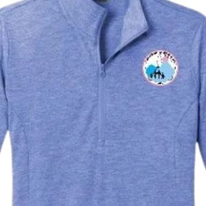 เสื้อแจ็คแอนด์จิลสำหรับผู้หญิง รุ่นน้ำหนักเบา สีฟ้าอ่อน แบบซิปครึ่งตัว เสื้อสเวตเชิ้ตแบบซิปครึ่งตัวสำหรับออกกำลังกาย ระบายอากาศได้ดี สวมใส่สบายๆ สำหรับกิจกรรมต่างๆ - Product Image 5