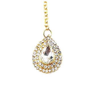 Elegante Accesorio para el Cabello con Colgante de Lágrima de Diamantes de Imitación para Decoración de Bodas - Product Image 3
