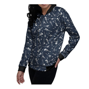 Chaqueta Bomber de Satén para Mujer, de Alta Calidad, con Botones, Estilo Oversize, Resistente al Viento, Moda Urbana, Chaquetas de Seda Satén para Mujer - Product Image 2