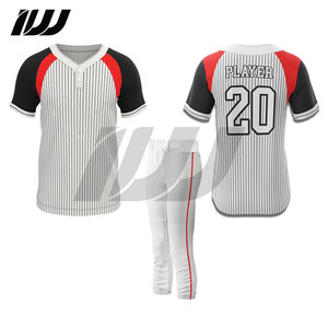 Uniformes Deportivos Sublimados Unisex, Diseño Liso, Manga Corta, para Béisbol y Sóftbol, Tallas Grandes, con Logotipo y Número del Equipo - Product Image 2
