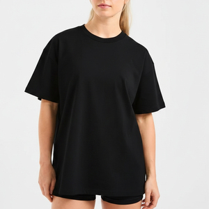 Camisetas de Verano de Manga Corta para Mujer, Cuello Redondo, Tejidas, Casuales, de Secado Rápido y Transpirables, al Por Mayor, de Alta Calidad y Bajo Precio, Última Tendencia - Product Image 1