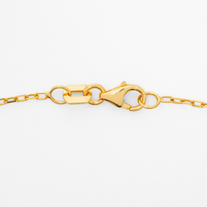Collier pendentif étoile en or jaune 14 carats de luxe avec diamant de laboratoire de 0,38 ct, certifié IGI, fermoir mousqueton, design élégant et minimaliste - Product Image 4
