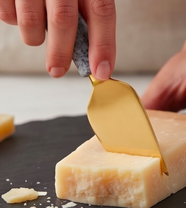 <b>Cheese</b> <b>Knives</b> <b>Set</b> In Stainless Steel With Stylish Marble Handle Gold Blades Perfect For Wedding Tabletop And Serving Use - Product Image 6