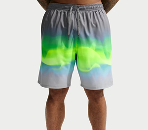 Custom Men's Eco-Friendly Loose Fit Swim Shorts Quick Dry Polyester Spandex Beach Swimwear Summer Colored Wash Floral <b>Print</b> - Product Image 1