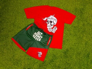 OEM Custom <b>Men's</b> High Street Style Summer T shirt <b>Shorts</b> Set Breathable Twin <b>Short</b> T-Shirt Set - Product Image 2