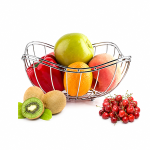 Modern Wire Fruit <b>Basket</b> Decorative Stainless Steel Open Design Bowl For Kitchen & Dining <b>Table</b> Storage Stand Home Decorative - Product Image 6