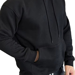 Sweat à capuche surdimensionné en molleton de coton 400 GSM pour homme, personnalisable OEM ODM, style streetwear, fournisseur de modèles vierges - Product Image 6