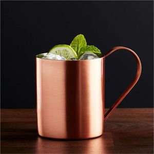 Custom Pure Solid Copper Moscow Mule Mug Smooth Finish <b>Metal</b> Cocktail Cup Stainless Steel Lined Beer Mug Wholesale Copper Mugs - Product Image 1