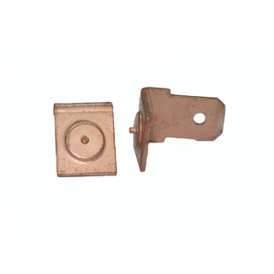 6.3mm Flat Plug Type F1 Steel S185 Copper-Plated Electrical Plug 15A 250V/110V - Product Image 1