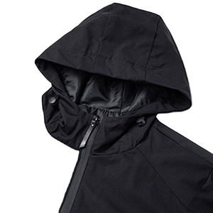 Unisex Casual Windproof Hooded Zipper <b>Jacket</b> Finished Eco-friendly Nylon Outdoor Fashion Outerwear Stand Collar Front Logo - Product Image 4