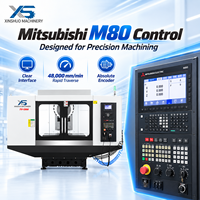 Centre d'usinage CNC 3 axes TV1300 haute vitesse pour travaux lourds, avec commande Mitsubishi M80 et mandrin BT30