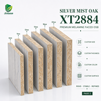 Panneau OSB mélaminé Jinbase SXT2884 Silver Mist Oak 18 mm E0 1220x2440 mm pour la décoration intérieure scandinave