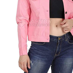 Veste en jean confortable, respirante et légère, de qualité supérieure, en promotion, avec boutons dissimulés, pour femme, fabriquée au Pakistan - Product Image 6