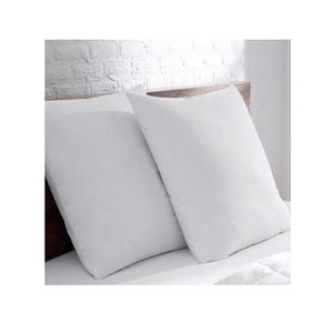 Oreillers de lit rectangulaires blancs modernes en coton 100% écologique, solides, avec soutien du cou et effet rafraîchissant - Product Image 5
