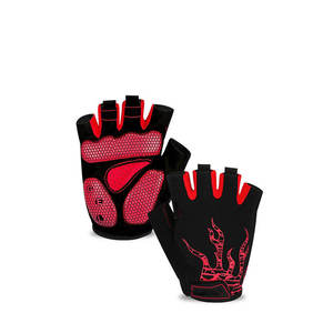 Guantes Deportivos de Dedo Completo, Negros, de Poliéster, Antideslizantes, Transpirables, Compatibles con Pantalla Táctil, Correa de Muñeca Ajustable, Unisex, para Entrenamiento en Gimnasio - Product Image 1