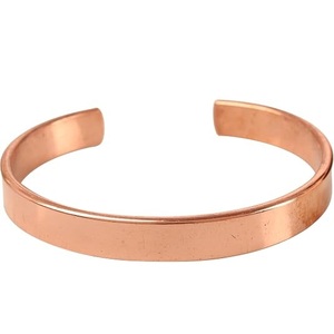 Brazalete de Cobre Puro al por Mayor, Acabado Liso, Ajustable, en Venta - Product Image 5