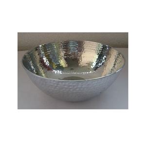 Aluminium Hammered Table Fruit <b>Bowl</b> Aluminum Hammered Shiny Round Fruit <b>Bowl</b> <b>Silver</b> Finished Metal <b>Bowls</b> at Wholesale - Product Image 1
