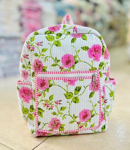 Bolso Tote Acolchado Floral de Poliéster con Cremallera, Bolso de Hombro Suave para Uso Diario de Elite Craft Studio - Product Image 2