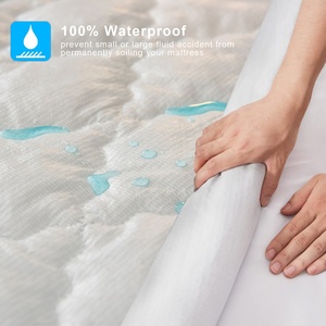 Protège-matelas matelassé 100% polyester imperméable et respirant, 300 fils, lavable en machine, toutes saisons - Product Image 3