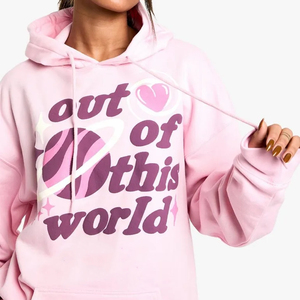 Sweat-shirt à capuche pour femme de haute qualité, personnalisable, respirant, doux, taille plus, avec logo brodé, pour l'hiver/l'automne - Product Image 5