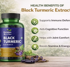 Cápsulas de Extracto de Cúrcuma Negra al por Mayor, Fórmula Herbal Natural, Marca Privada, Bebida Energética Saludable, Fabricante - Product Image 4