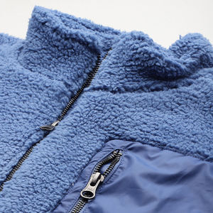 OEM Custom <b>Men's</b> Drop Shoulder Pullover Sherpa Fleece <b>Jackets</b> Front Pocket Design Regular Fit Quarter Zipper Sherpa Sweatshirts - Product Image 6