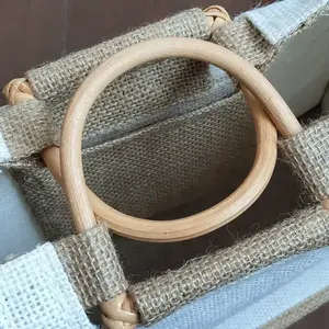 Bolsa de Compras de Yute con Logotipo Personalizado para Promoción Empresarial - Product Image 4