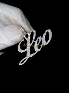 2025 Trending 925 Silver Fine Pendant Personalized Cursive Name with Bling Moissanite Diamond for Engagement Wedding Anniversary - Product Image 4