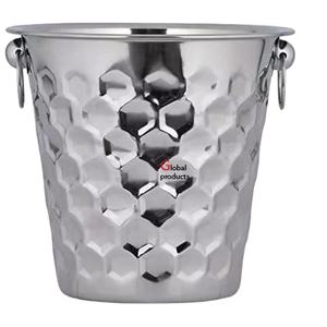 latest design shiny silver finished metal stainless steel wine chiller <b>ice</b> <b>bucket</b> for hotel restaurant and bar - Product Image 1