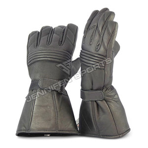 Gants de moto en cuir pour homme, courts, pour la course, compatibles écran tactile, pour motocross et cross-country - Product Image 3