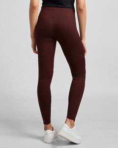 Leggings de Yoga ajourés en Nylon uni pour femmes, Spandex, longueur complète, vente en gros, - Product Image 3