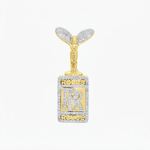 925 <b>Silver</b> Gold Plated Moissanite Diamond <b>Initial</b> Logo Pendant Custom <b>Necklace</b> with Hip Hop Iced Alphabet Letters Charms Gifts - Product Image 1