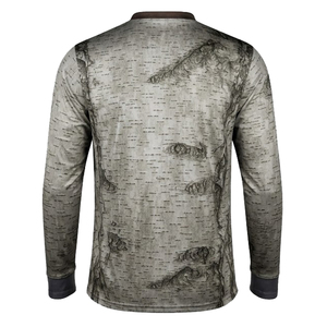 Chemise de chasse imperméable pour homme, motif léopard camouflage, respirante, mélange coton et polyester, manches longues, imprimé, pour l'automne et les activités de plein air - Product Image 3