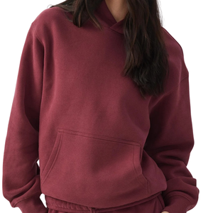 Nouveau sweat à capuche oversize pour femme, personnalisable avec logo, en molleton, coupe décontractée, style streetwear, vente en gros, usine OEM - Product Image 3
