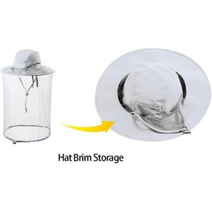 Velo ligero de apicultura con malla para protección de la cabeza y el rostro contra abejas, velo de apicultura transpirable - Product Image 2