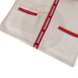 Collection grecque IND Sorority Delta Sigma T Cardigan tricoté pour femme 100% coton molletonné épais à manches longues col en V style preppy - Product Image 6