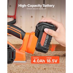 Pialla Elettrica Portatile a Batteria al Litio 18V, Larghezza di Taglio 3 1/4 Pollici, 15000 RPM, Motore Brushless, 4.0 Ah, 220V - Product Image 6