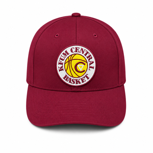 หมวกแก๊ป Klum Central Basket ปักลาย 6 แผง แบบ Snapback สีแดงเลือดหมู สำหรับทุกเพศ สวมใส่สบาย ปรับขนาดได้ - Product Image 5