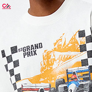 Camiseta al por mayor con logo extragrande, estampado DTG, para hombre, de alta calidad, jersey suave, talla grande, estilo hip hop, peso pesado - Product Image 4