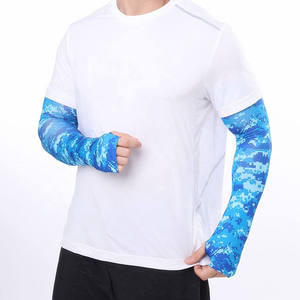 Men <b>Compression</b> Arm Sleeves Sweat Absorbing UV Protection Sports Sleeves for Baseball Football Basketball and Workout Training - Product Image 1