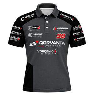 Polo de course automobile personnalisé style formule, maillot d'équipe de motocyclistes, sublimation OEM, vente en gros - Product Image 4