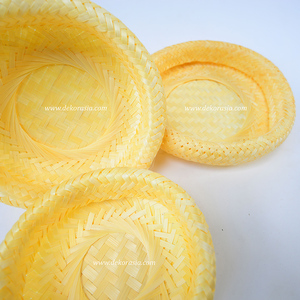 Elegante Cesta Redonda de Bambú Tejido Estilo Antiguo para Guardar Frutas y Bocadillos en Navidad - Product Image 6