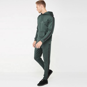 New Arrival Homme Men's Trainingsanzug Side Stripe Tracksuit With Drawstring Culaith Spoirt Pullover Hooded Sweatsuit - Product Image 1