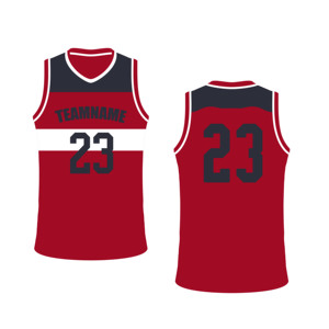 Uniforme de Baloncesto Rojo Personalizado, Camiseta Deportiva sin Mangas, Ropa de Equipo, Logotipo Personalizado, Nombre, Número, Sublimación, OEM, Venta al Por Mayor - Product Image 1