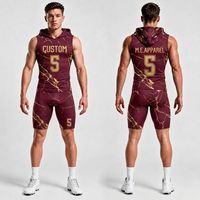 Uniformes de Fútbol 7v7 de Alta Gama con Textura de Mármol Oceánico, Protección UV, Transpirables y Cómodos para Hombre